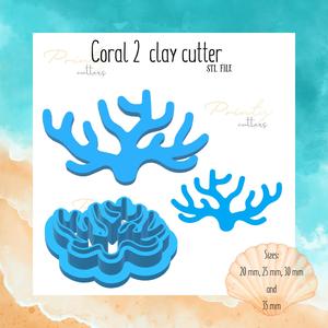 Coral clay cutter | Sea animal clay cutter | Summer clay cutter | Polymer clay tool | Clay cutter | Cookie cutter