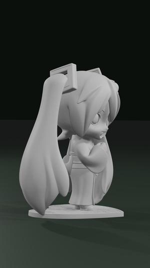 Chibi Hatsune Miku in Kimono
