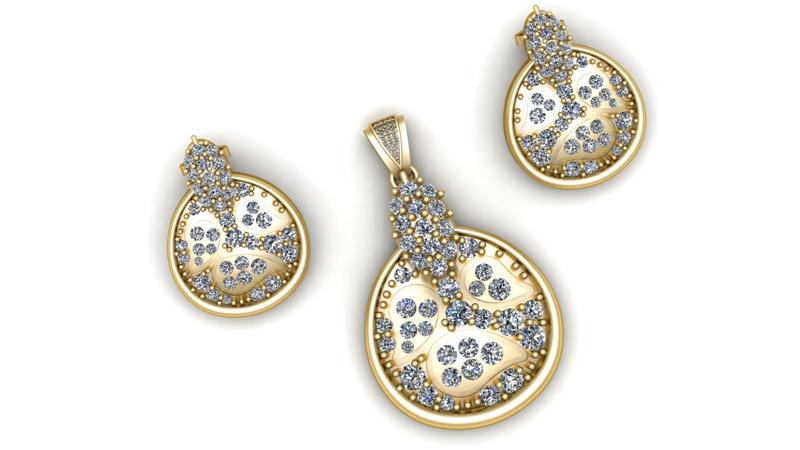 STYLISH LOCKET SET 3D PRINTABLE MODEL