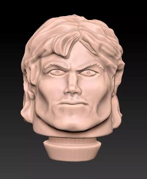 he-man head laser light