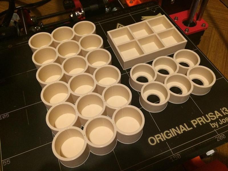 Parametric bottle tray