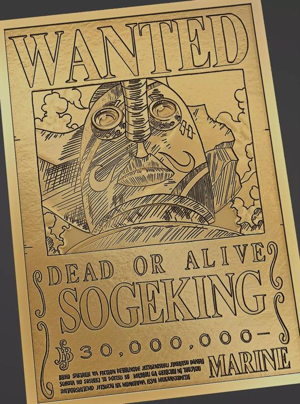SOGEKING WANTED POSTER - ONE PIECE