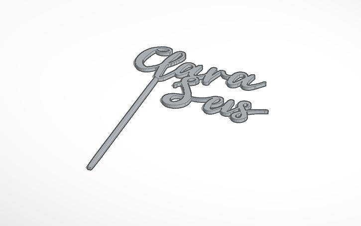 Cake topping cake topping Clara 6 years old