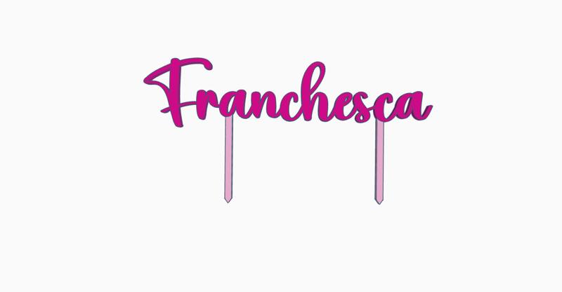 Franchesca cake topper