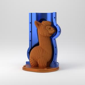 Silicone Mold System - Knitted Alpaca - Master & Box