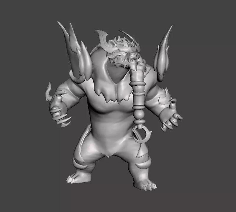 Prestige Duality Dragon Volibear 3D Model