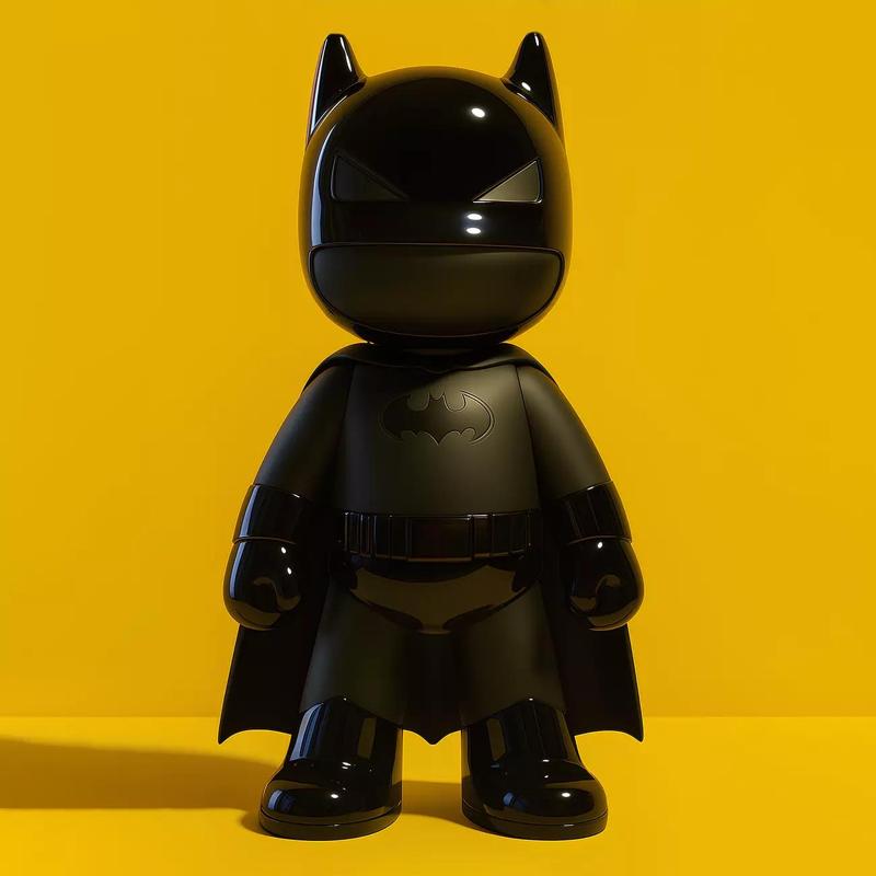 Batman Gotham Dark Knight Minimalist CApe and no CApe toy