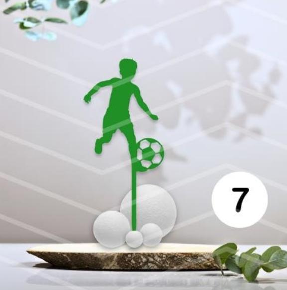 Football cake topper - version 7