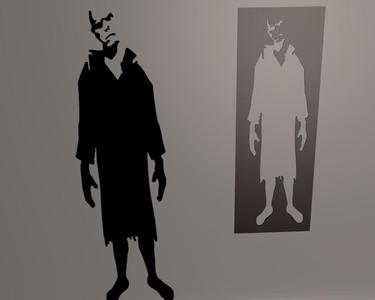 X-files Trashman stencil
