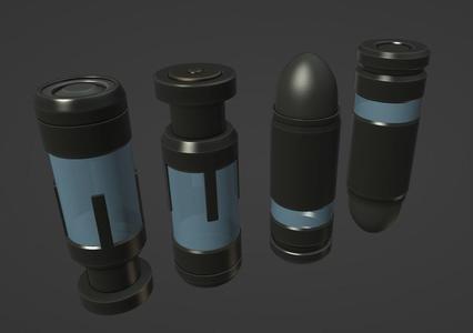 Dishonored Bullets prop cosplay set 3d model (stl file) for printing