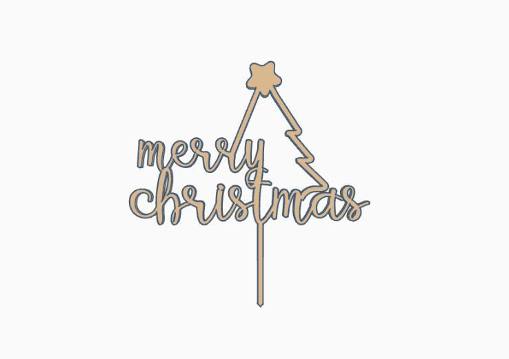 merry christmas topper