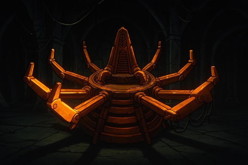 Silverhawks Monstar Chamber Transformation with Throne