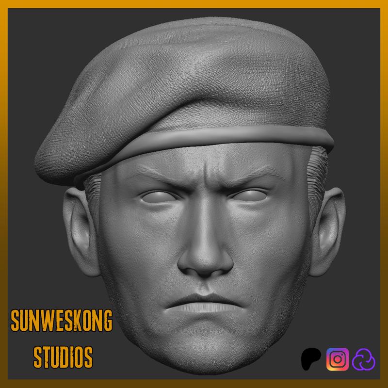 MGS3 Major Ocelot Pachinko Machine Style Headsculpt