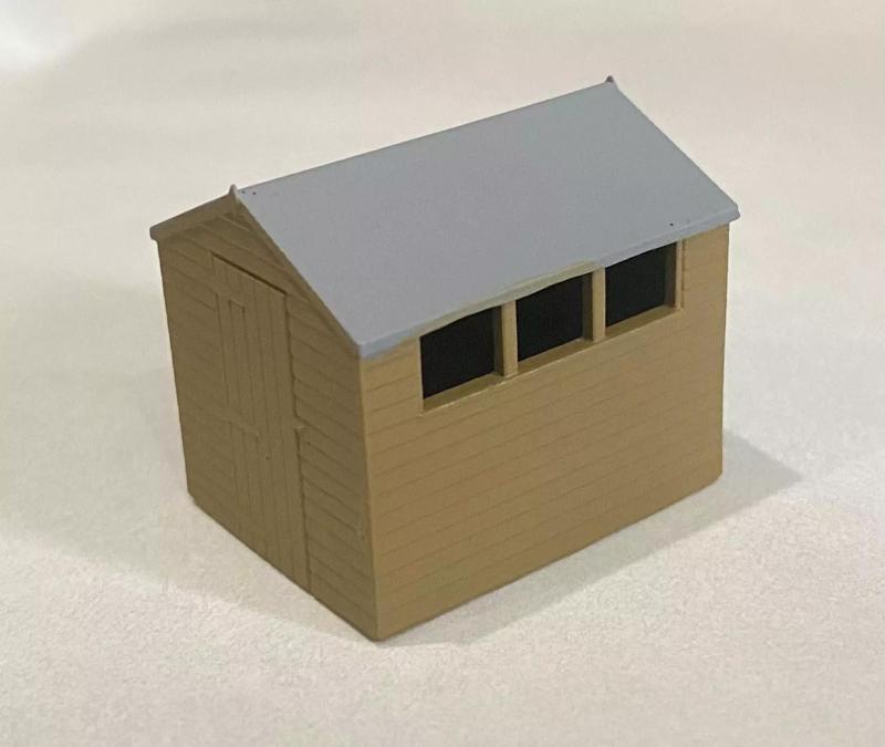 Model Railway 8x6 Garden Shed Overlap Apex