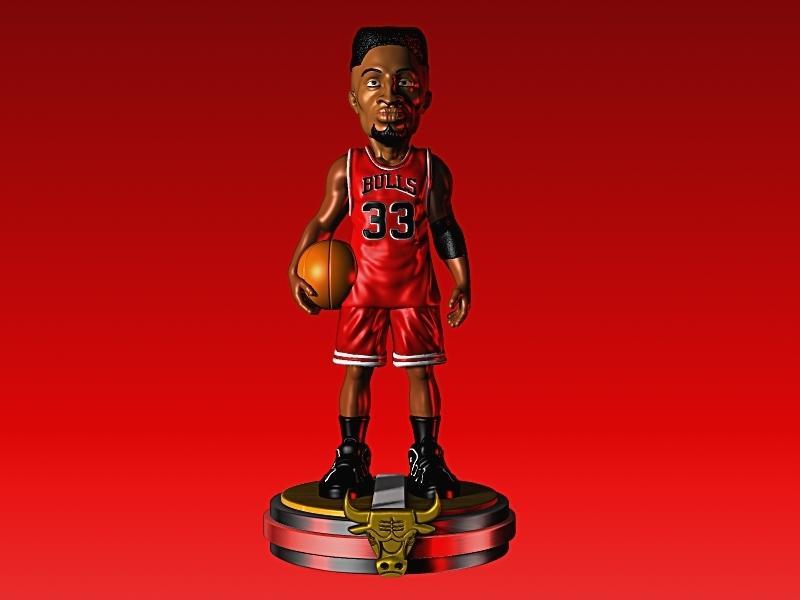 SCOTTIE PIPPEN CHICAGO BULLS BASKETBALL FIGURE NBA