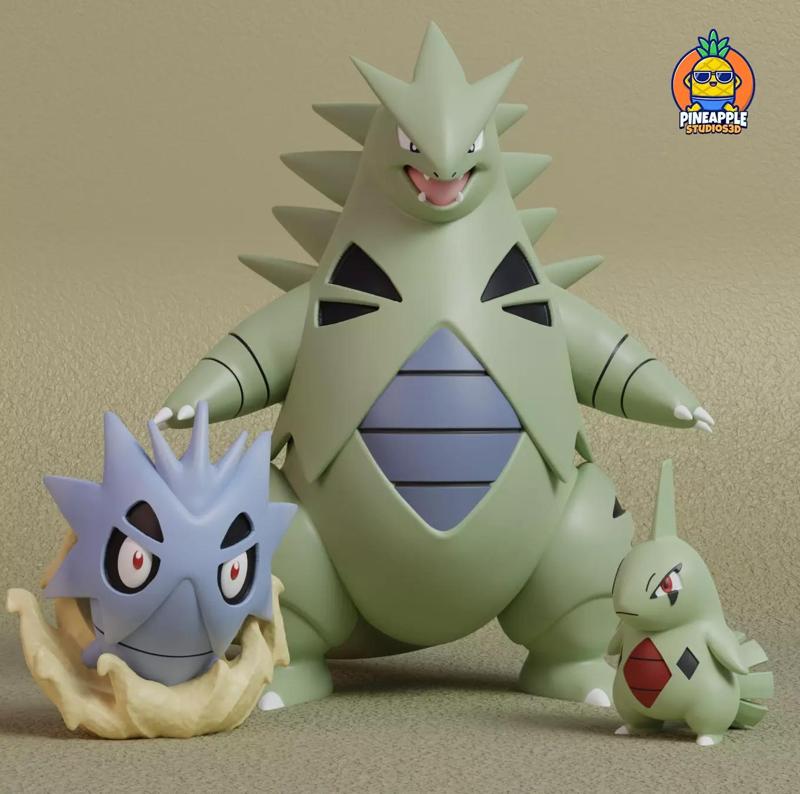 Pokemon - Larvitar Pupitar and Tyranitar