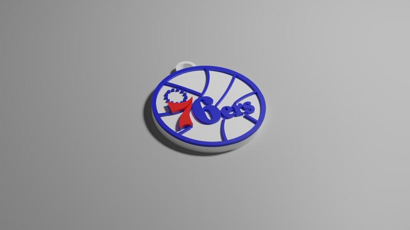 76ers Keyring