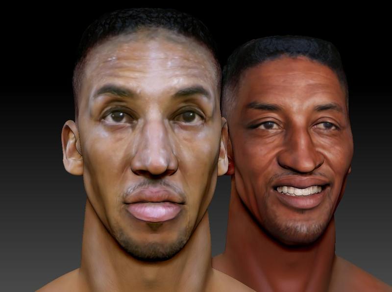 Scottie Pippen 2 busts