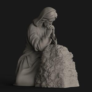 Jesus Praying at Gethsemane – 2 STL Files for 3D Printing