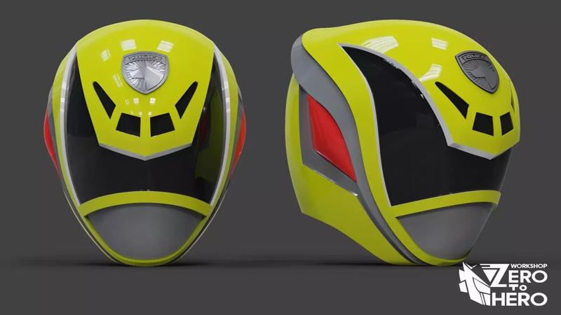 Power Ranger SPD Yellow Helmet