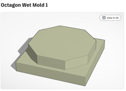 Leather Wet Mold (Octagon Shape)
