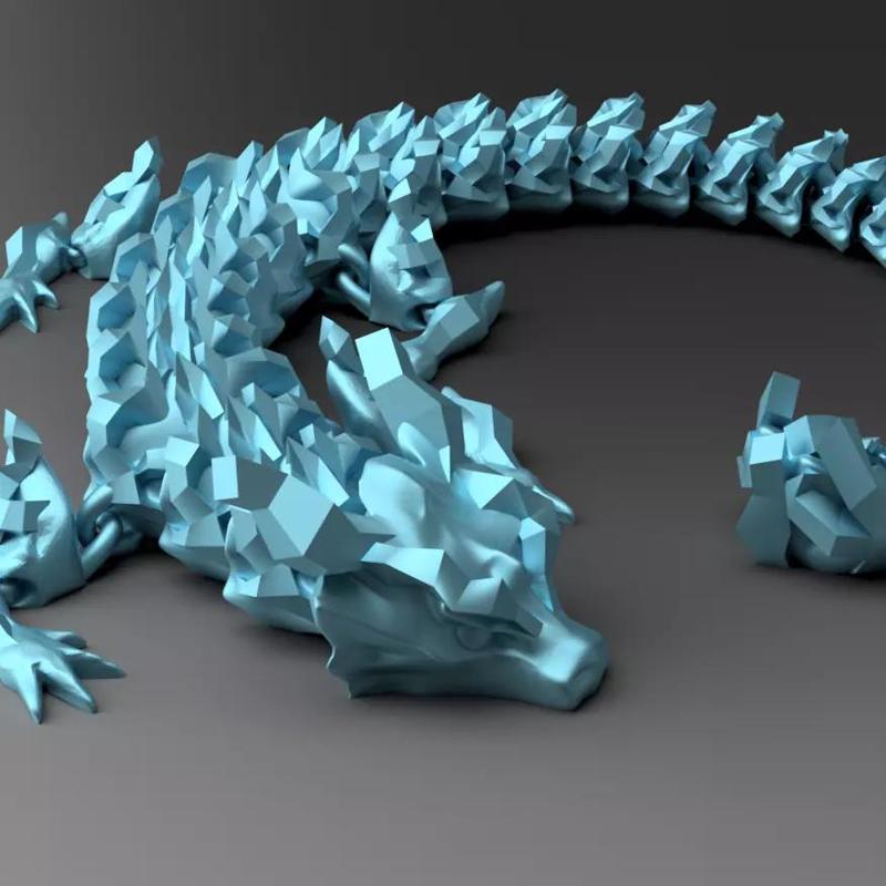 Pyrite Dragon - Articulated Dragon