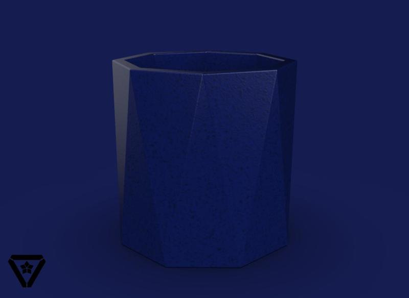 29th Facet - 8 Sides Geometric Planter Pot - V1 - Tsuki.1