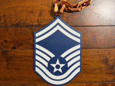 USAF SMSgt Stripes for an Oversized Necklace