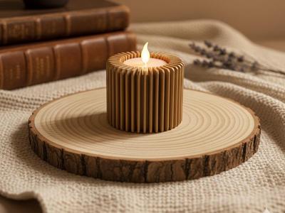 Modern medium candle holder, tealight holder