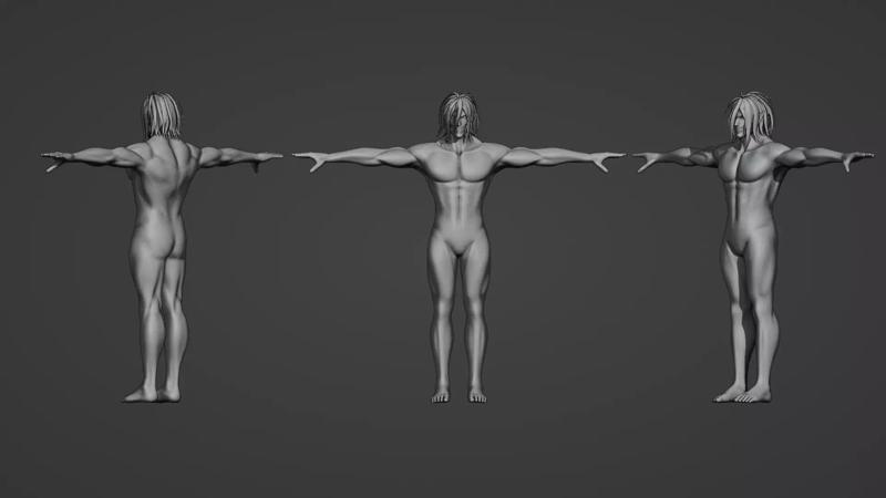 Attack titan Eren yeager from shingeki no kyojin