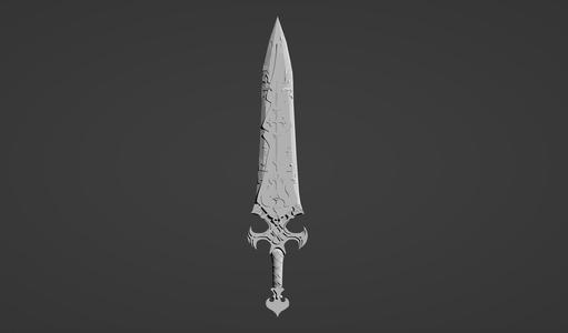 Final Fantasy XIV Curtana Sword 3D Model for printing