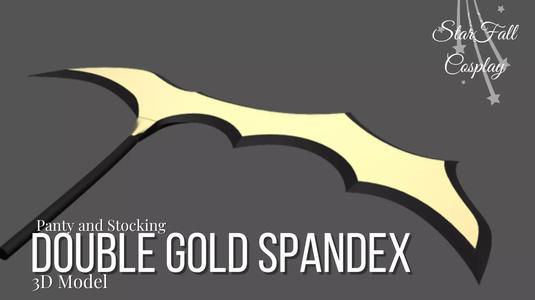 Double Gold Spandex - Panty and Stocking with Garterbelt