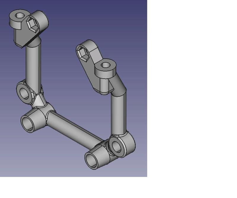 Baja 5b Rear chassis lock with cage