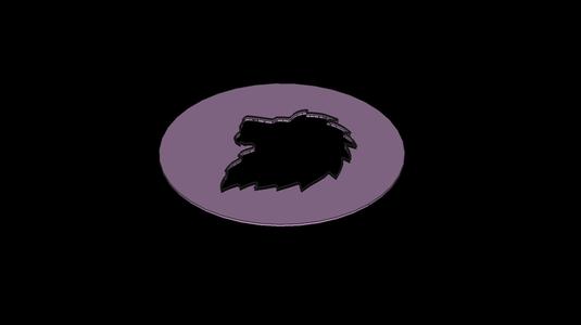 Lion Head Stencil