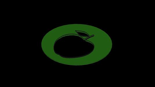 Apple Stencil Design