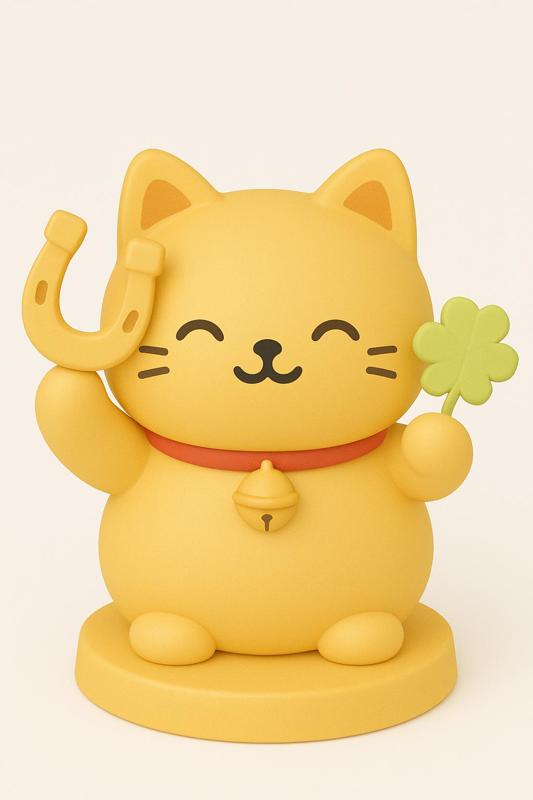SUPER DEAL! Lucky Maneki Neko MEME - The Ultimate 3D Good Luck Charm🍀🔔