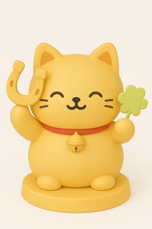 SUPER DEAL! Lucky Maneki Neko MEME - The Ultimate 3D Good Luck Charm🍀🔔