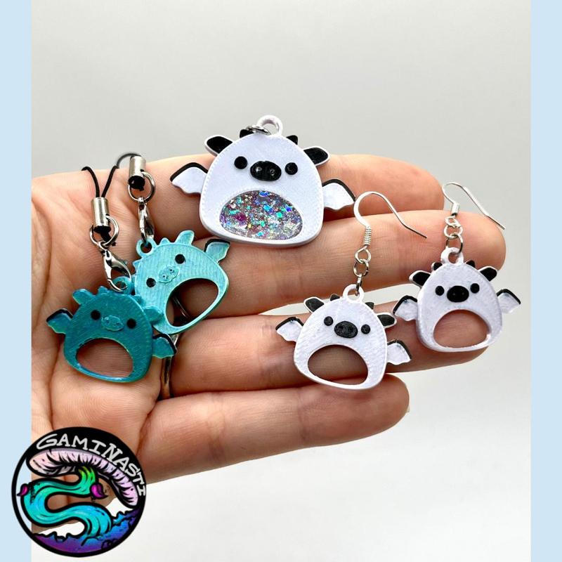 Dragon Squishmallow Pendants
