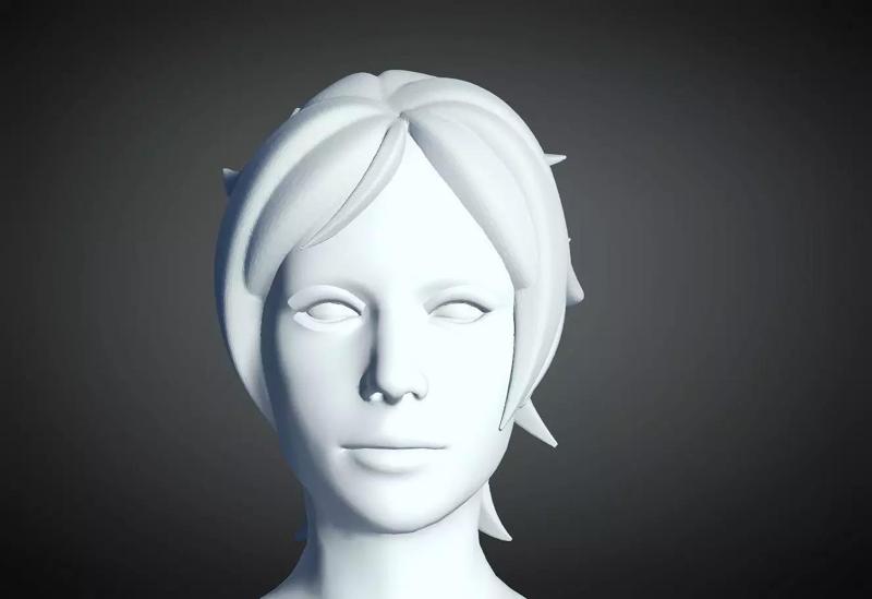 3D Hair style for Female 19 3D model