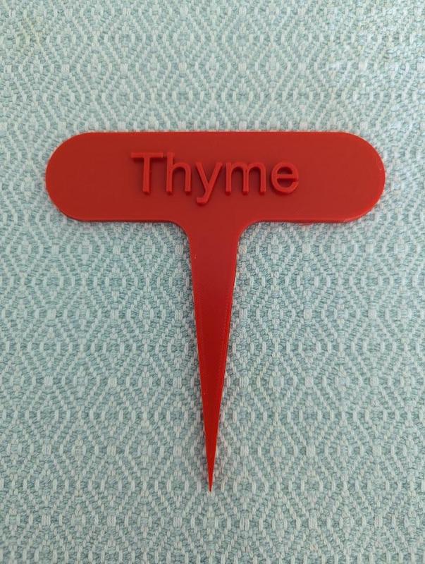 Thyme Plant Marker / Stake / Stick