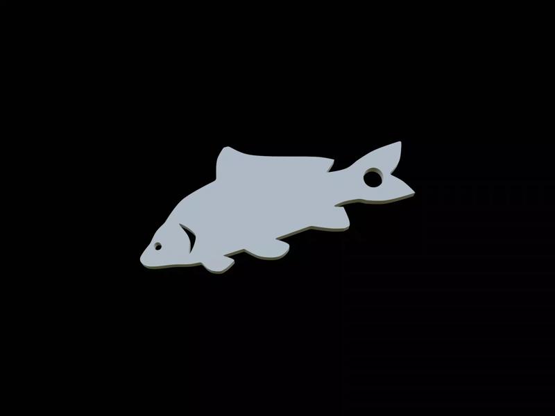 Carp fish keychain  pendant