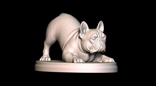 French Bulldog Leaning