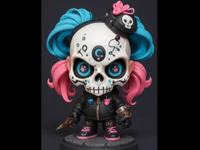 D&D/Chibi-Harley Quinn-Skeleton Warrior
