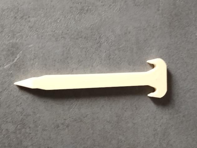 tarp stake or tent canvas