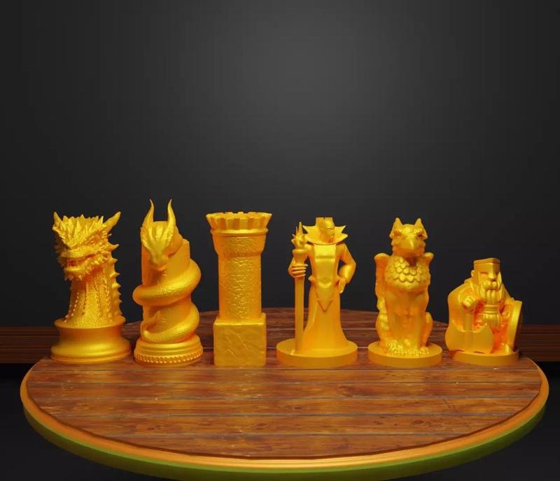 Dragon Figure Chess Set Epic Dragon Character Chess Pieces