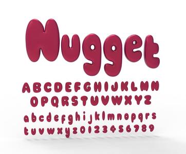 Nugget Alphabet and numbers