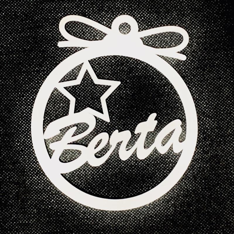 CHRISTMAS TREE BALL WITH STAR BERTA