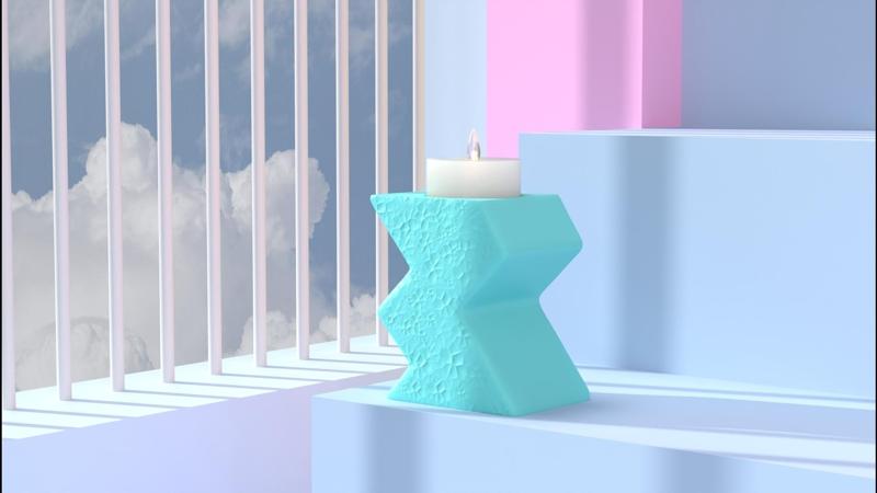 Crystal Pop Tealight Holder – Modern Geometric Candle Stand