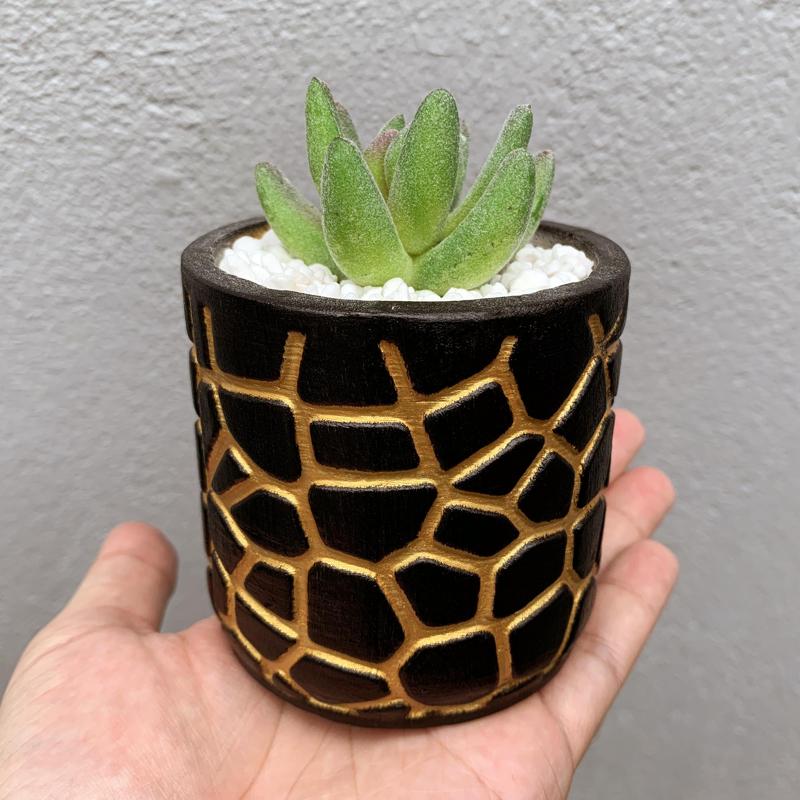 Small stone Pot mold - Include Pot file for print - You can make pots of any size you want for your plants