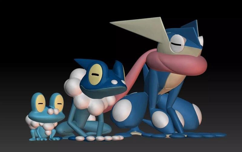 Pokemon Froakie Frogadier Greninja